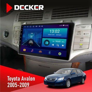 Штатна магнітола Toyota Avalon 2005-2009 Decker D9-001 4x64, DSP НФ-00004513 фото