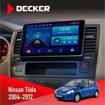 Штатна магнітола Nissan Tiida 2004-2012 Decker D9-002 6x128, DSP, 360 НФ-00004436 фото