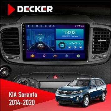 Штатна магнітола KIA Sorento 2014-2020 Decker D10-002 6x128, DSP, 360, 2k НФ-00005252 фото