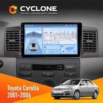 Штатна магнітола Toyota Corolla 2001-2006 Cyclone C9-012 4x64 DSP 4G НФ-00009066 фото