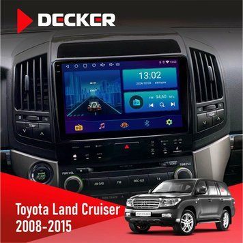 Штатна магнітола Toyota Land Cruiser (200) 2008-2015 Decker D10-002 6x128, DSP, 360, 2k НФ-00005316 фото