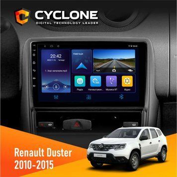 Штатна магнітола Renault Duster 2010-2015 ISO Cyclone C9-006 4x64, DSP, DVR НФ-00003205 фото