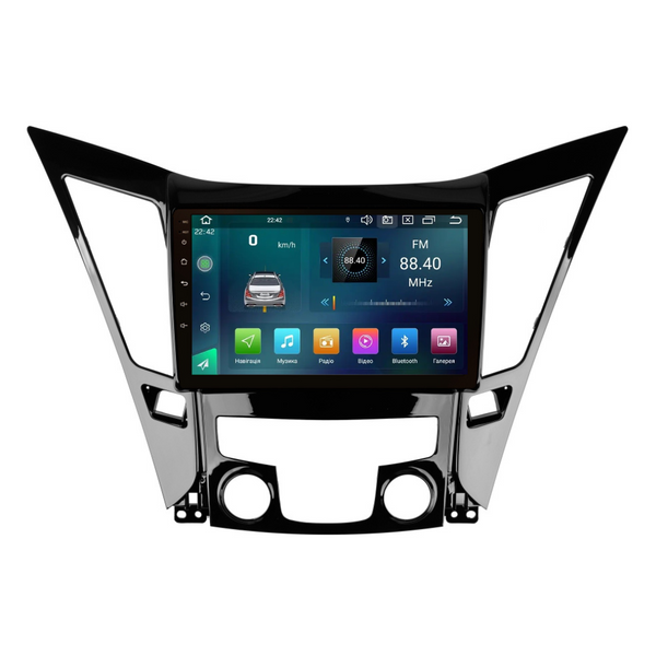 Штатная магнитола Cyclone C9 CPL GSM. 2+32GB. CARPLAY. 4G Hyundai Sonata 2010-2014 з монохромним екраном AR-811640 фото