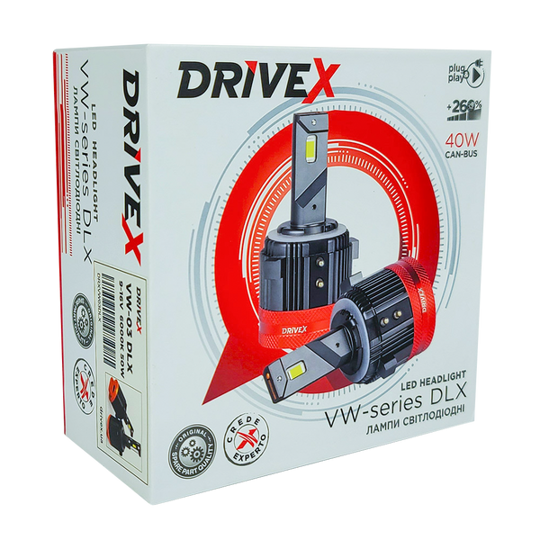 Світлодіодні лампи DriveX AL-12US H7 57W SUPER CAN 9-36V 6K DX-1708 фото