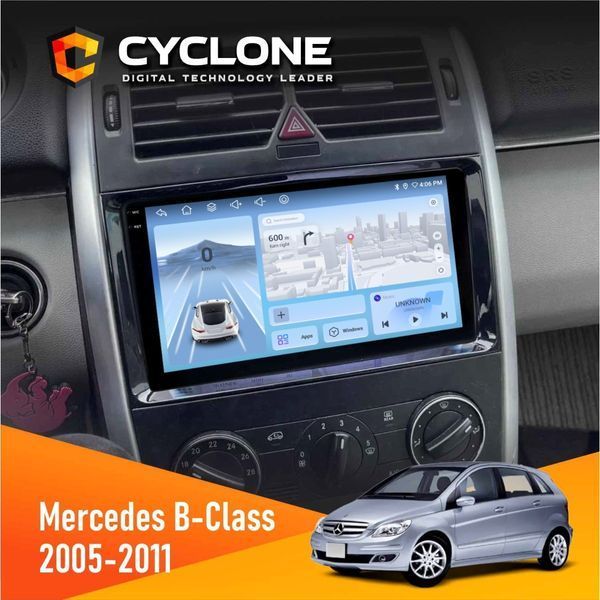 Штатна магнітола Mercedes-Benz B-Class (T245) 2005-2011 AMP Cyclone C9-009 4x64, DSP, 4G, 2k НФ-00007942 фото