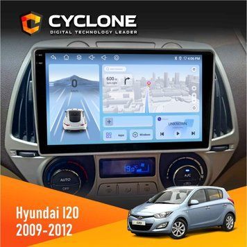 Штатна магнітола Hyundai I20 2009-2012 Climate Cyclone C9-009 4x64, DSP, 4G, 2k НФ-00007898 фото