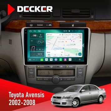 Штатна магнітола Toyota Avensis 2002-2008 Decker D9-004 6x128, DSP 360, 2k НФ-00007461 фото