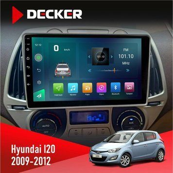 Штатна магнітола Hyundai I20 2009-2012 Climate Decker D9-003 6x128, DSP, 4G, 2k НФ-00004319 фото