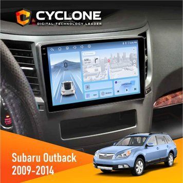 Штатна магнітола Subaru Outback 2009-2014 Cyclone C9-009 4x64, DSP, 4G, 2k НФ-00008032 фото