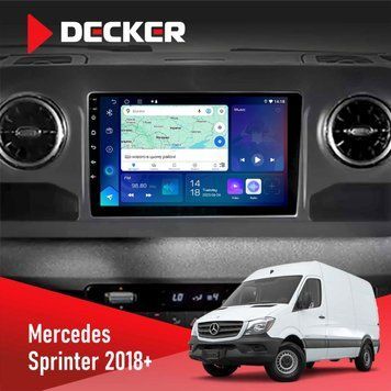 Штатна магнітола Mercedes-Benz Sprinter (W906) 2018+ Decker D10-007 4x64, DSP, 360, 4G НФ-00009409 фото