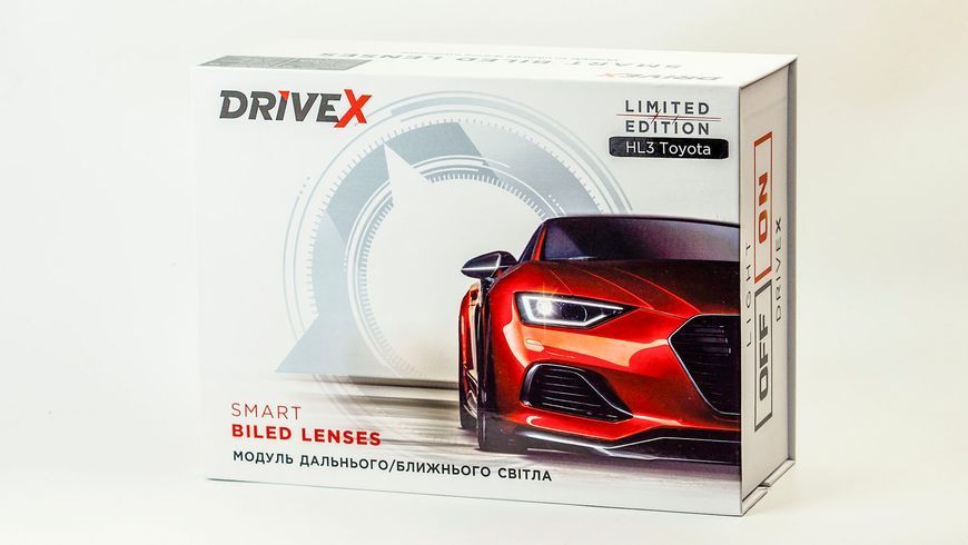 Світлодіодна лінза у фари DriveX FOG BiLED HL3 Toyota 3Color 3.0" 3/4.3/6K 3-колірна DX-2536 фото