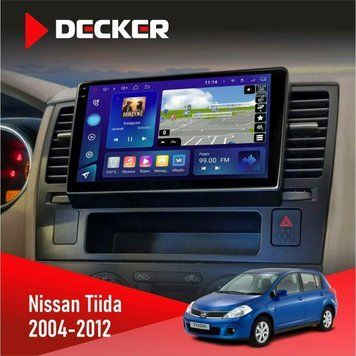 Штатна магнітола Nissan Tiida 2004-2012 Decker D9-005 4x64, DSP, 360, 4G, 2k НФ-00008340 фото
