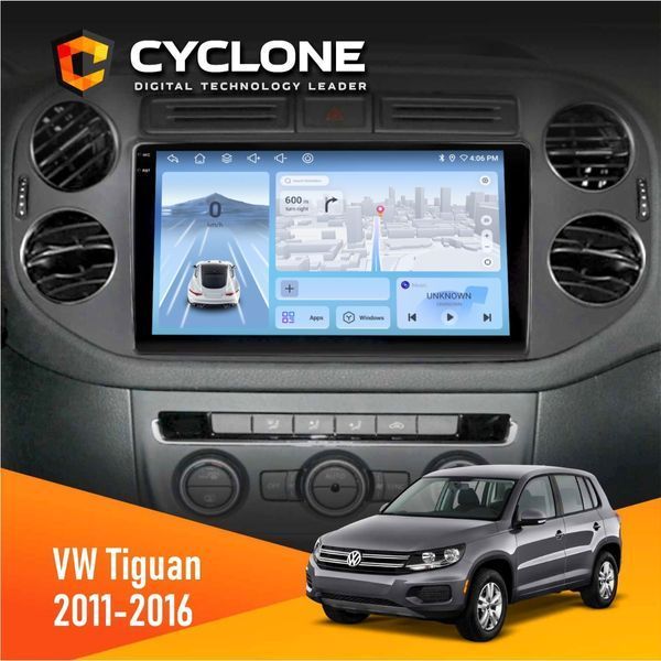 Штатна магнітола Volkswagen Tiguan 2011-2016 Black Cyclone C9-009 4x64, DSP, 4G, 2k НФ-00008071 фото
