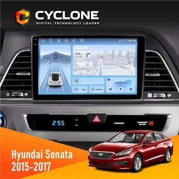 Штатна магнітола Hyundai Sonata 2015-2017 CAN Cyclone C9-009 4x64, DSP, 4G, 2k НФ-00007888 фото