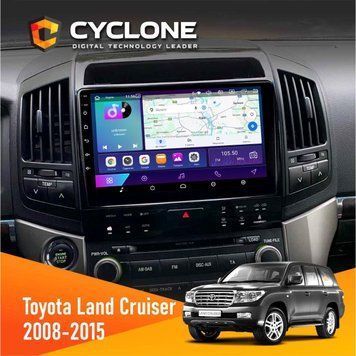 Штатна магнітола Toyota Land Cruiser (200) 2008-2015 Cyclone C10-002 2x32, 4G, 2k НФ-00004559 фото