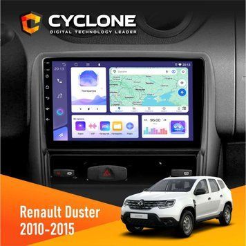 Штатна магнітола Renault Duster 2010-2015 Cyclone C9-008 4x64, DSP НФ-00007105 фото