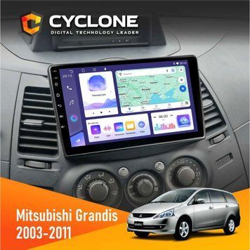 Штатна магнітола Mitsubishi Grandis 2003-2011 Cyclone C9-008 4x64, DSP НФ-00007063 фото