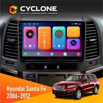 Штатна магнітола Hyundai Santa Fe 2006-2012 Cyclone C9 CPL 2x32 НФ-00002291 фото