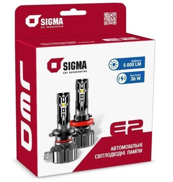 LED автолампи Sigma E2 H8/H9/H11/H16JP AR-109050 фото