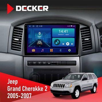 Штатна магнітола Jeep Grand Cherokee 2005-2007 Big Screen Decker D10-002 6x128, DSP, 360, 2k НФ-00008808 фото