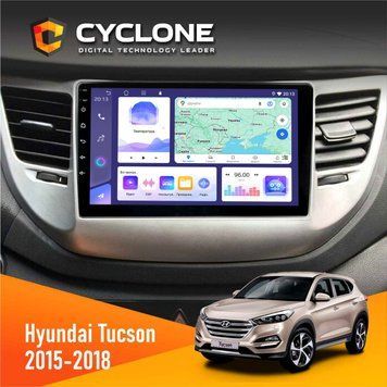 Штатна магнітола Hyundai Tucson 3 2015-2018 Cyclone C9-008 4x64, DSP НФ-00007017 фото