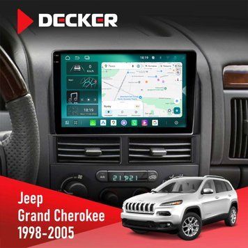 Штатна магнітола Jeep Grand Cheroke 1998-2005 Decker D9-004 6x128, DSP 360, 2k НФ-00007291 фото
