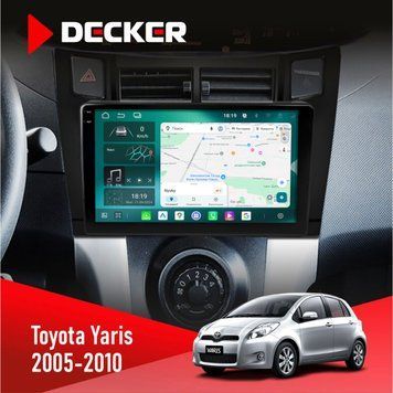 Штатна магнітола Toyota Yaris 2005-2010 Decker D9-004 6x128, DSP 360, 2k НФ-00007487 фото