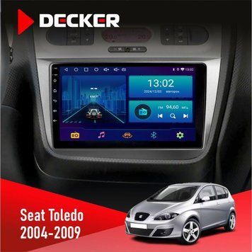 Штатна магнітола Seat Toledo 2004-2009 Decker D9-002 6x128, DSP, 360 НФ-00003822 фото