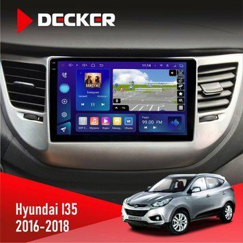 Штатна магнітола Hyundai IX35 2016-2018 Decker D9-005 4x64, DSP, 360, 4G, 2k НФ-00008224 фото