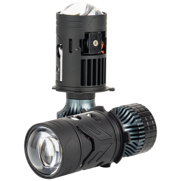 Світлодіодні лампи з лінзою DriveX LE-10 H4 H/L 6000K 85W/65W 9-36V DX-23795 фото