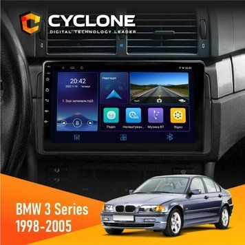 Штатна магнітола BMW 3 Series (E46) 1998-2005 Радіо модуль Cyclone C9-006 4x64, DSP, DVR НФ-00002048 фото