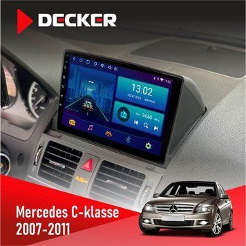 Штатна магнітола Mercedes-Benz C-Class (W204) 2007-2011 Decker D9-001 4x64, DSP НФ-00003702 фото