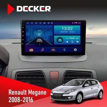 Штатна магнітола Renault Fluence 2009-2017 CAN Decker D9-001 4x64, DSP НФ-00003811 фото