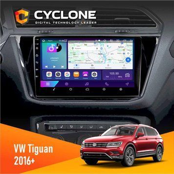 Штатна магнітола Volkswagen Tiguan 2016+ Cyclone C10-002 2x32, 4G, 2k НФ-00004597 фото