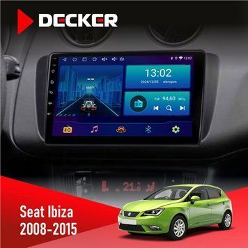 Штатна магнітола Seat Ibiza 2008-2015 Decker D9-002 6x128, DSP, 360 НФ-00004122 фото