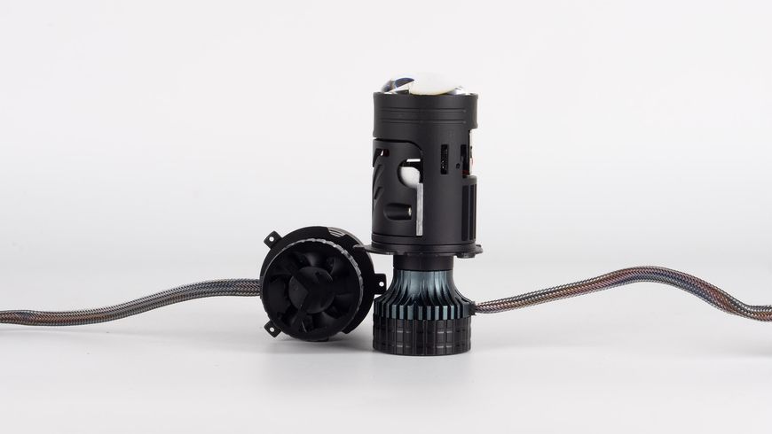 Світлодіодні лампи з лінзою DriveX LE-10 H4 H/L 6000K 85W/65W 9-36V DX-23795 фото