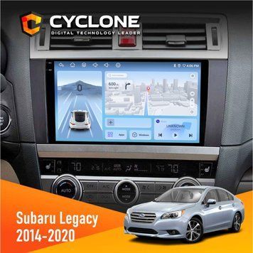 Штатна магнітола Subaru Legacy 2014-2020 Cyclone C9-009 4x64, DSP, 4G, 2k НФ-00008030 фото