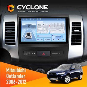Штатна магнітола Mitsubishi Outlander XL 2006-2012 AMP Cyclone C9-009 4x64, DSP, 4G, 2k НФ-00007966 фото