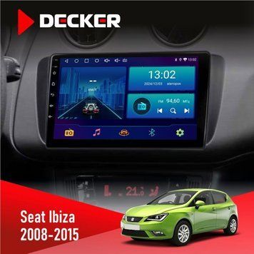 Штатна магнітола Seat Ibiza 2008-2015 Decker D9-001 4x64, DSP НФ-00004121 фото