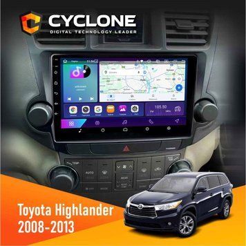 Штатна магнітола Toyota Highlander 2008-2013 Cyclone C10-002 2x32, 4G, 2k НФ-00004553 фото