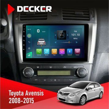Штатна магнітола Toyota Avensis 2008-2015 Decker D9-003 6x128, DSP, 4G, 2k НФ-00004817 фото