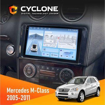Штатна магнітола Mercedes-Benz M-Class (W164) 2005-2011 Cyclone C9-009 4x64, DSP, 4G, 2k НФ-00007953 фото
