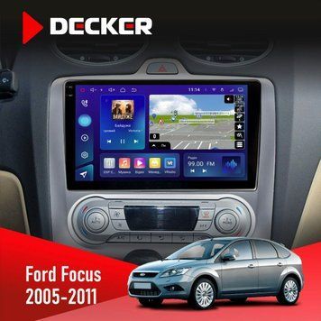 Штатна магнітола Ford Focus 2 2005-2011 Сlimate Decker D9-005 4x64, DSP, 360, 4G, 2k НФ-00008187 фото