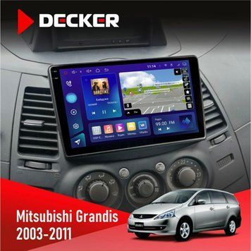 Штатна магнітола Mitsubishi Grandis 2003-2011 Decker D9-005 4x64, DSP, 360, 4G, 2k НФ-00008337 фото