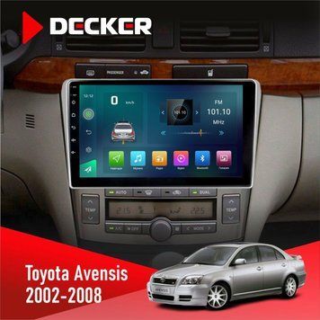Штатна магнітола Toyota Avensis 2002-2008 Decker D9-003 6x128, DSP, 4G, 2k НФ-00004816 фото