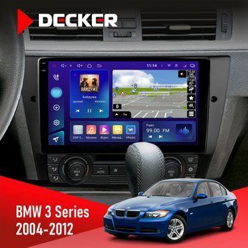 Штатна магнітола BMW 3 Series (E90, E91, E92, E93) 2004-2012 Decker D9-005 4x64, DSP, 360, 4G, 2k НФ-00008147 фото