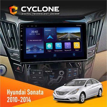 Штатна магнітола Hyundai Sonata (YF) 2010-2014 CAN Cyclone C9-006 4x64, DSP, DVR НФ-00002329 фото