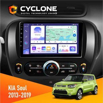 Штатна магнітола KIA Soul 2013-2019 Cyclone C9-008 4x64, DSP НФ-00007052 фото
