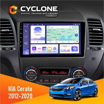 Штатна магнітола KIA Cerato 2012-2020 Cyclone C9-008 4x64, DSP НФ-00007039 фото