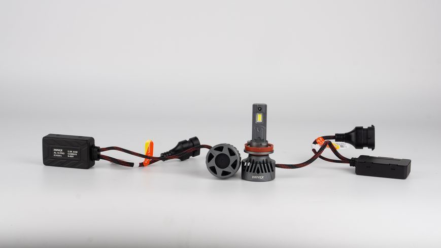 LED лампи автомобільні DriveX LED лампи серії AL-15 PRO H11/H8 65W 9-60V 5.5K к-т. DX-24083 фото